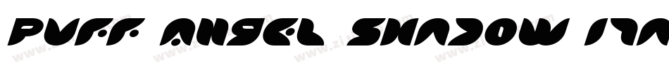 Puff Angel Shadow Italic字体转换